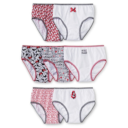 Disney Girls' Minnie Mouse Underwear Multipacks wi