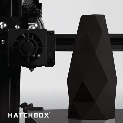 HATCHBOX Filament PLA Noir 1,75 mm pour imprimante 3D, bobine de 1 kg, précision dimensionnelle de +/- 0,03 mm, filament pour impression 3D