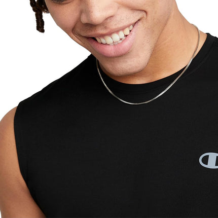 Champion Men's Double Dry Muscle Tee, Black, XXL Tall