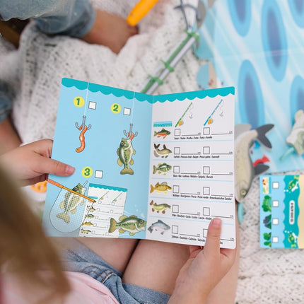 Melissa & Doug Let’s Explore Fishing Play Set, 21 Pieces, Toy Fishing Set For Toddlers And Kids, Pretend Play Fishing Toy, Learning Toys For Kids Ages 3+