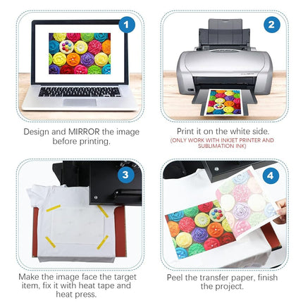 HTVRONT Sublimation Paper 13x19 inches - 150 Sheets Sublimation Paper Compatible with Inkjet Printer 120g…
