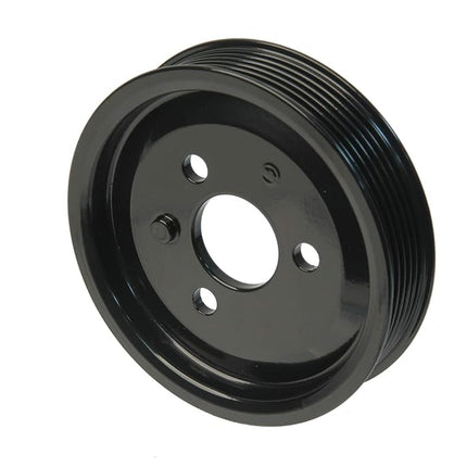 URO Parts 32427838220PRM Power Steering Pump Pulley, Aluminum vs OEM plastic