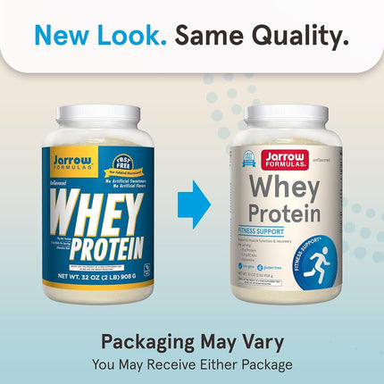 Jarrow Formulas Whey Protein, Supports Muscle Development, Unflavored, 32 oz.