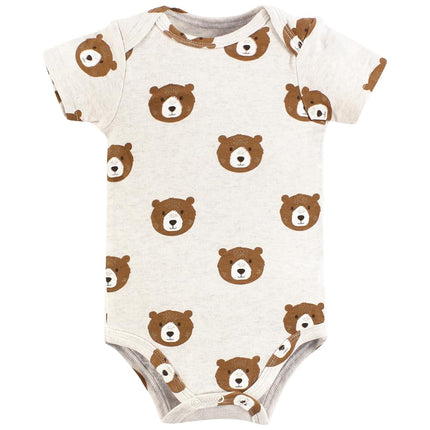 Bodysuits de algodón unisex para bebé de Hudson Baby, Abrazos de Oso, 0-3 meses, Abrazos de Oso, 0-3 meses