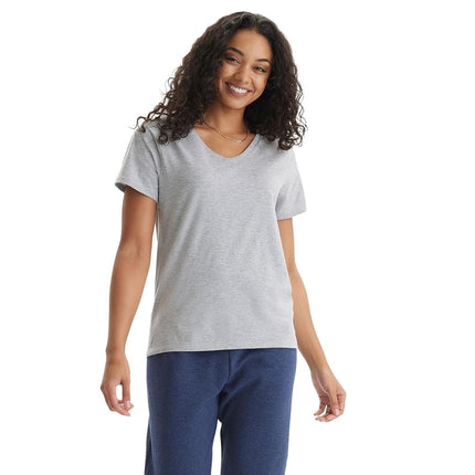 Hanes Perfect-T V-Neck T-Shirt, Cotton Short Sleev