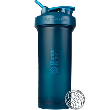 Bouteille Shaker BlenderBottle Classic V2, parfaite pour les boissons protéinées et les boissons avant l'entraînement, 1,3 litre, Bleu Océan