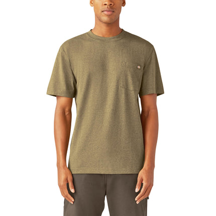 Dickies Mens S/S Heavyweight Heathered Pocket Tee,