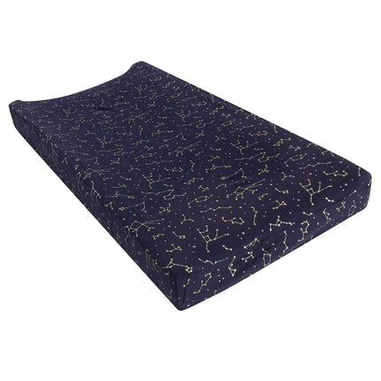 Hudson Baby Unisex Baby Changing Pad Cover, Navy C