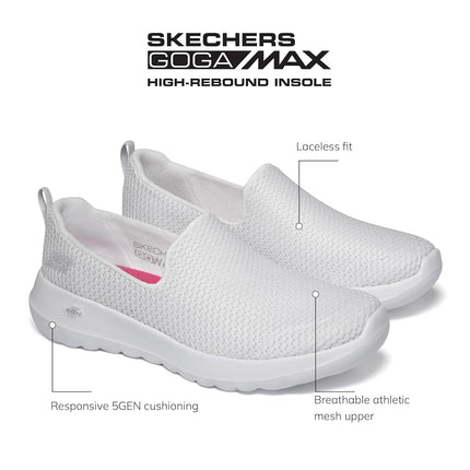 Skechers Women's Go Walk Joy-Evaluate Trainers, White, 4 UK