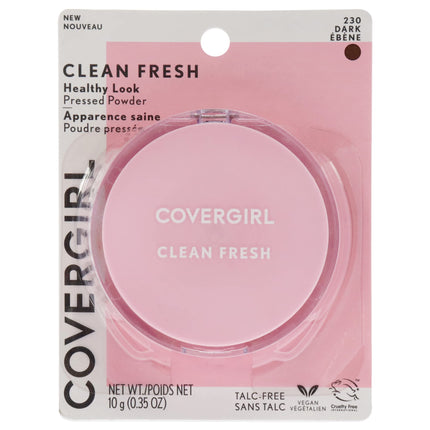 COVERGIRL Clean Fresh Pressed Powder, Dark, 0.35 O