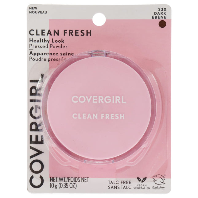 COVERGIRL Clean Fresh Pressed Powder, Dark, 0.35 O