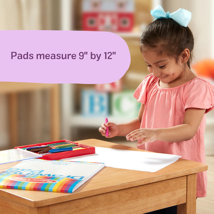 Melissa & Doug Drawing Paper Pad (9 x 12 inches) - 50 Sheets, 3-Pack - Kids Drawing Paper Pad, Coloring Art Pads For Kids, Toddler Sketch Pads For Ages 3+