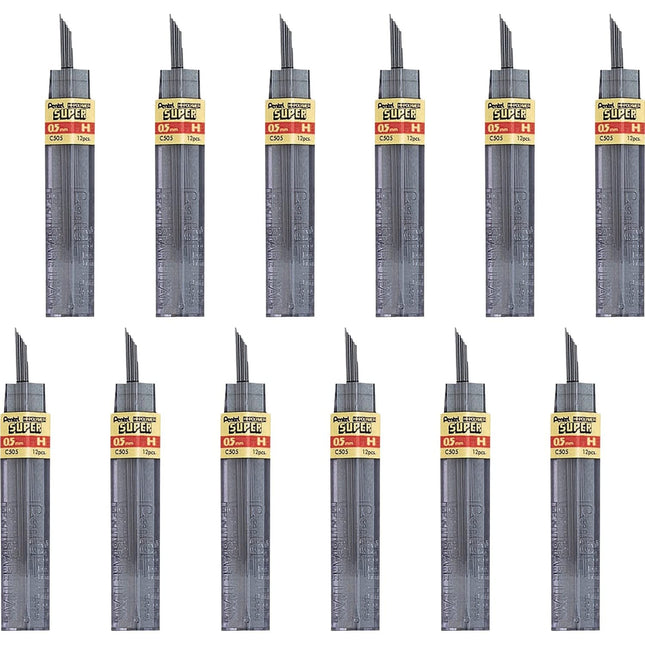 Pentel Super Hi-Polymer Lead Refill, 0.5mm, Fine, 