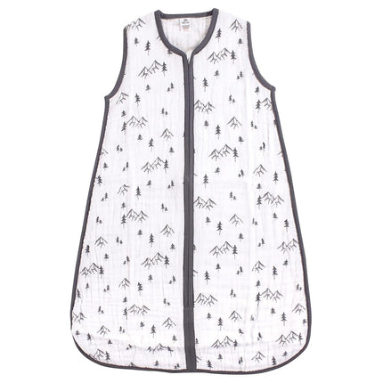 Gigoteuse en mousseline douce Yoga Sprout pour un sommeil sûr, motifs Montagnes, 12-18 mois