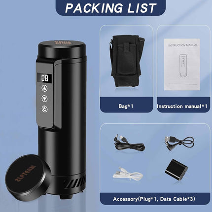 ZLPTEAM Portable Insulin Cooler with USB Charger - Diabetic Travel Medication Cooler, Car Refrigerator for Medicine Storage, Compact Cooling Organizer (Requires Continuous Power) Black