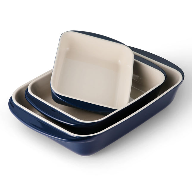 Tramontina Mae 3-Piece Ceramic Porcelain Baking Pa