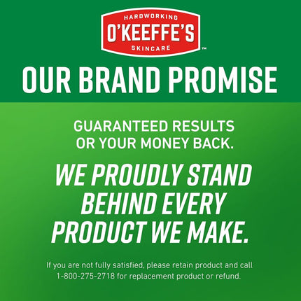 O'Keeffe's Working Hands Hand Cream; Relieves and Repairs Extremely Dry Hands; 3 oz Tube; (Pack of 2)