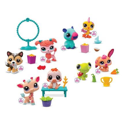 Littlest Pet Shop Series 2 Pet Pairs 2 Pack (ONE SUPPLIED AT RANDOM) | Each Contains 2 LPS Mini Pet Toys 3 Accessories 1 Collector Card And 1 Virtual Code | Collectable Toys For Girls And Boys