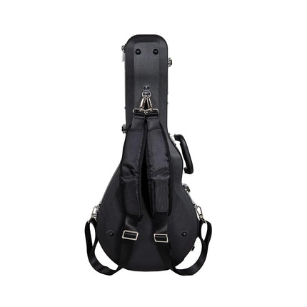 Crossrock ABS Molded Case for F-Style Mandolin with Removable Shoulder Straps-Black (CRA862MFBK)