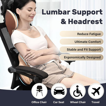 Coverado Lumbar Support Pillow for Car,