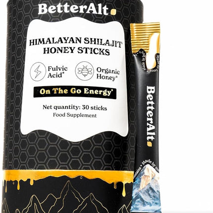BetterAlt Himalayan Shilajit Pure Honey 30 Sticks
