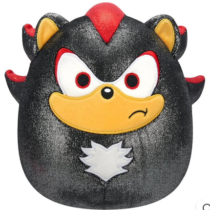 Squishmallows Original 8-Inch Official Jazwares Christmas Holiday Metallic Sonic 2024 Plush Stuffed Animal Toy - Add to Your Squad - Gift for Kids, Girls & Boys (Shadow Sonic)