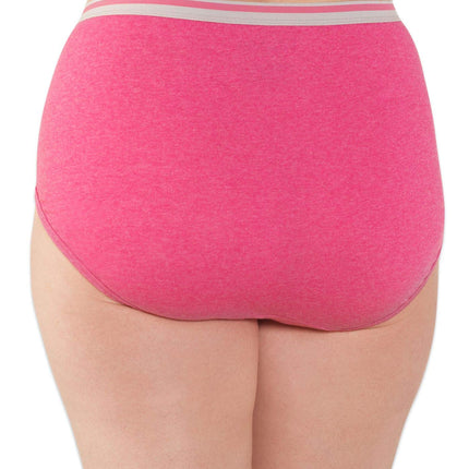 Fruit of the Loom Women's Eversoft Briefs, Tagless and Breathable, Available Underwear, Plus Size Hi Cut-Cotton Blend-Pack of 10-Colours May Vary, 9