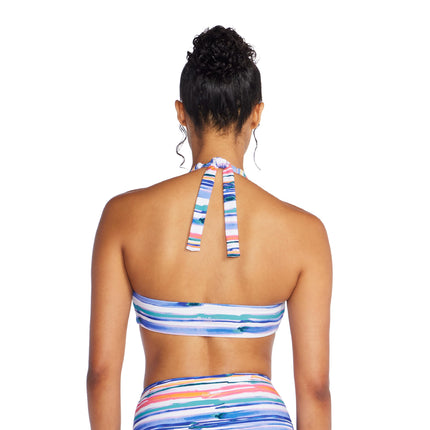 Speedo Women's Swimsuit Bikini Top V-Neck Halter