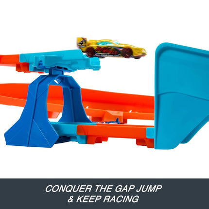Hot Wheels Track Creator Boosted Jump Speedway Set & Toy Car
