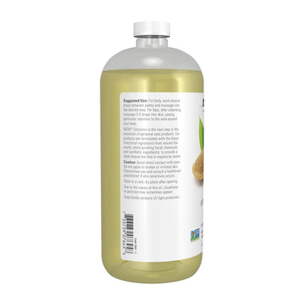 NOW Foods Solutions, Sweet Almond Oil, 100% Pure Moisturizing Oil, Promotes Healthy-Looking Skin, Unscented Oil, 32-Ounce