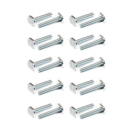 POWERTEC 1/4"-20 T Track Bolts 20 Pack for T Track