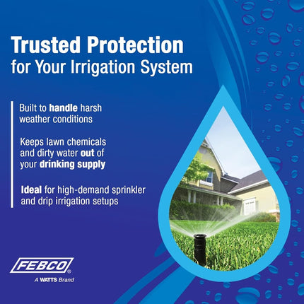 Febco T765EBV Backflow Preventer with Quarter Turn Shutoff with Smart Enabled Ready, 1 Inch