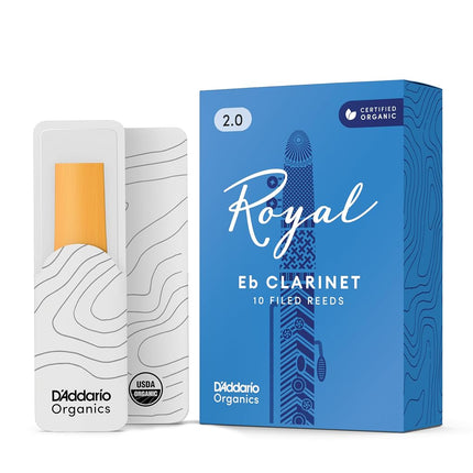 Rico Royal Eb Clarinet Reeds, Strength 2.0, 10-pac