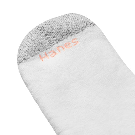 Hanes Women's Value, No Show Soft Moisture-Wicking Socks, Available in 10 and 14-Packs, White, 7-11 (Pack of 14)