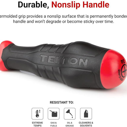 TEKTON 4.5 mm Hex High-Torque Black Oxide Blade Screwdriver | DHX21045 | Made in USA
