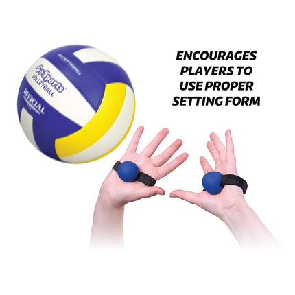 GoSports Perfect Set Volleyball Trainer - Teach Fundamentals and Proper Setting Form (2 Pack, Blue)