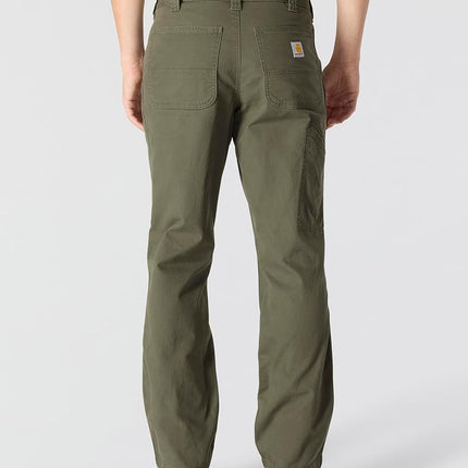 Carhartt Men's Rugged Flex® Relaxed Fit Canvas Work Pant, Moss, 44W x 32L