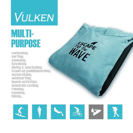 VULKEN Portable Changing Robe, Surf Poncho for Beach & Water Activities