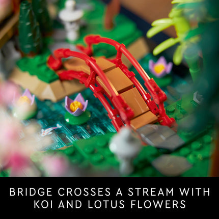LEGO Icons Tranquil Garden Creative Building Set, A Gift Idea for Adult Fans of Japanese Zen Gardens and Meditation, Build and Display Set for Office or Home Décor, Mother's Day Decorations, 10315