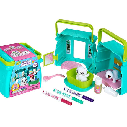 CRAYOLA Scribble Scrubbie Pets Scented Spa, Features Scented Markers