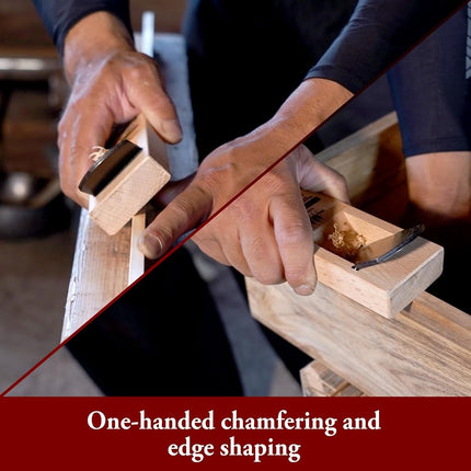 SUIZAN Kanna Japanese Wood Planer 42mm Single Blade - Hand Block Plane