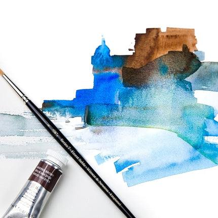 Winsor & Newton Watercolour Paper, 100% Cotton, Bright Natural White, 22,9 x 30,5cm-20 Blatt im Block, 300g/m²