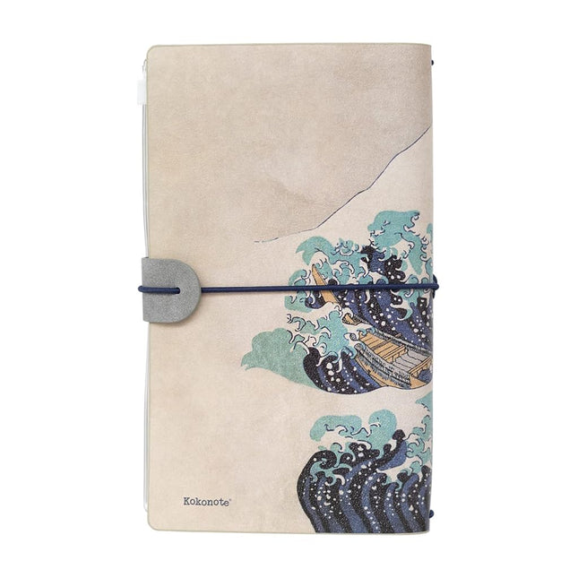 Grupo Erik Hokusai Travel Journal Notebook - Travelling Gifts, Japanese Art