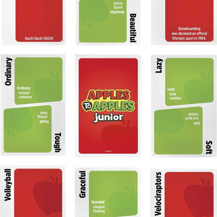 Apples to Apples Junior: El juego de las comparaciones disparatadas - Juego de fiesta familiar para niños, de 9 años en adelante - 504 cartas