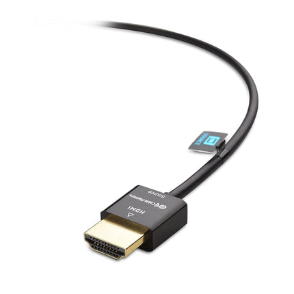 Cable Matters 2-Pack Ultra Thin HDMI Cable 10 ft, Support 4K@60Hz, Ultra Slim HDMI Cable 4K Rated with Ethernet, HDR Support for PS5, Xbox Series X/S, RTX4090/3090, RX 7900/7800, Apple TV, and More
