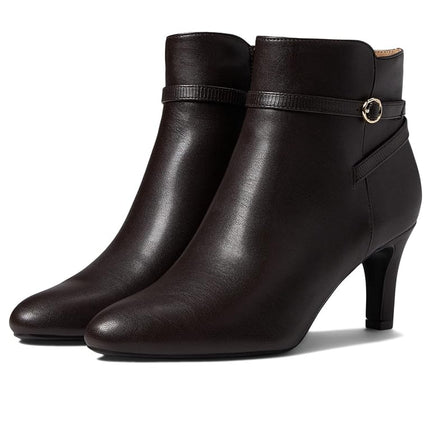 LifeStride Women's Guild Ankle Boot, Dark Chocolate, 7.5 Wide