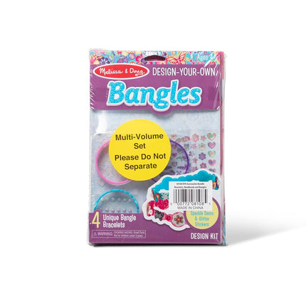 Melissa & Doug Design-Your-Own Jewelry-Making Kits - Bangles, Headbands, and BraceletsDIY Jewelry, Decorate with Stickers, Bracelet and Headband Crafting Set for Kids Ages 4+