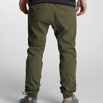 Southpole Men's Basic Stretch Twill Jogger Pants-Reg and Big & Tall Sizes, Olive, X-Large
