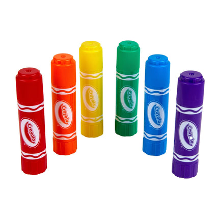 CRAYOLA Barras de Pintura Lavables de Secado Rápido - Colores Surtidos (Paquete de 6) | ¡Toda la diversión de pintar con menos desorden! | Ideal para niños a partir de 3 años
