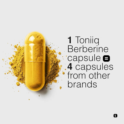Toniiq NSF Certified Ultra High Strength Berberine HCl from The Himalayas